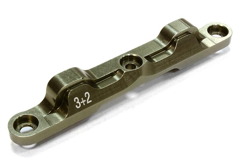 C25955GREY Billet Machined 3+2 Rear Arm Mount for Associated RC10B5 Buggy - Image 1