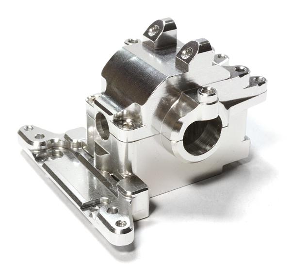 C25956SILVER Billet Machined Gearbox for Traxxas LaTrax Rally 1/18 Scale - Image 1