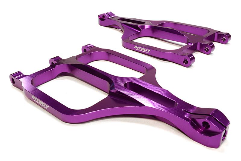 C25961PURPLE Machined Upper Suspension Arms for Traxxas 1/10 T/E-Maxx 3903/5/8, 4907/8 5131R - Image 1