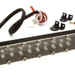 T11 Realistic Roof Top Spot Blue/White LED (2X9) Light Set W=103mm