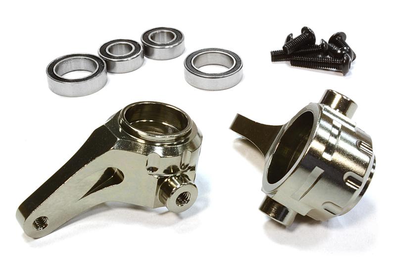 C25992GUN Billet Machined Steering Blocks for Tamiya Scale Off-Road CC01 (Req. #C25987) - Image 1