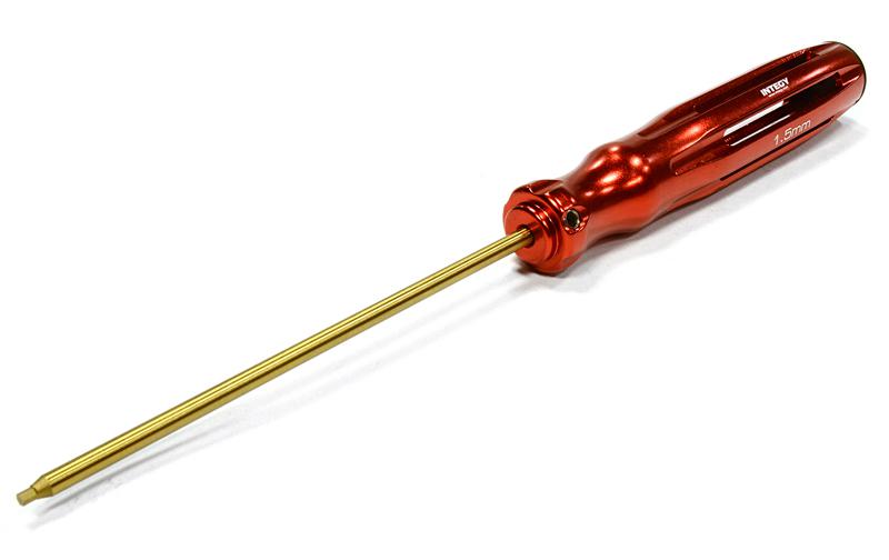 C26000RED Professional Allen Wrench 1.5mm Ti-Nitride Hex (Handle:18mm O.D.) - Image 1