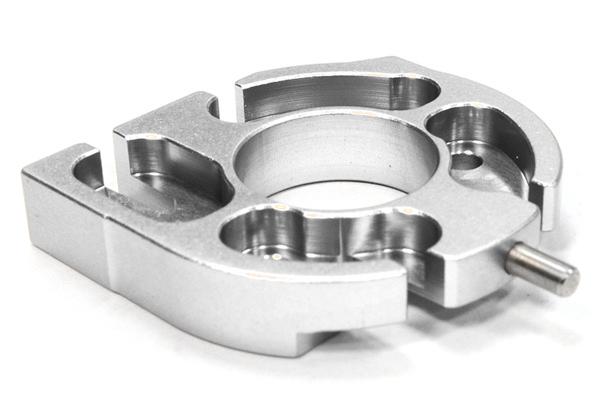 C26006SILVER Billet Machined Motor Mount for Tamiya Scale Off-Road CC01 - Image 1