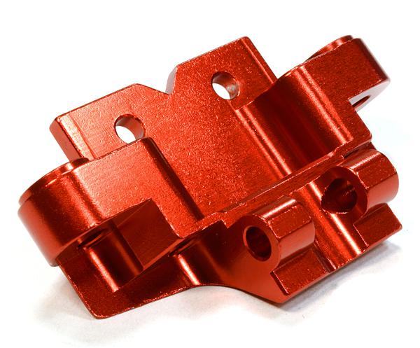 C26034RED Billet Machined Front Lower Suspension Arm Mount for Axial 1/10 Yeti Rock Racer - Image 1