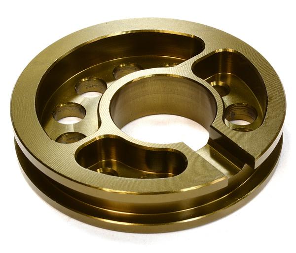 C26037BRONZE Billet Machined Motor Mount Plate for Axial 1/10 Yeti Rock Racer - Image 1