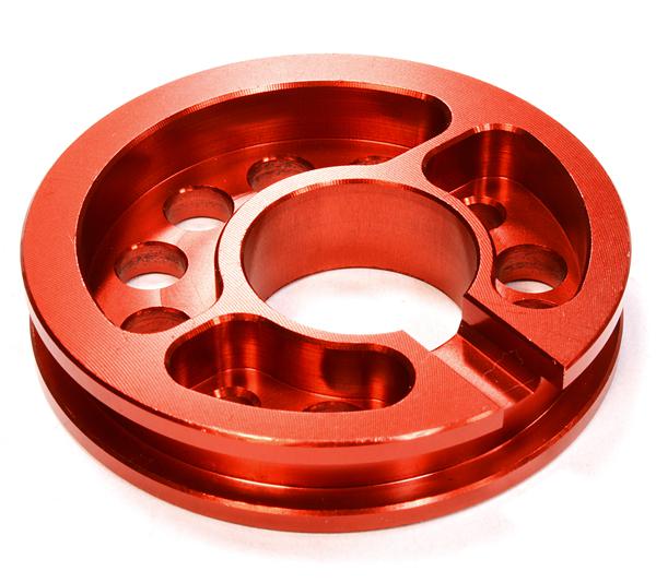 C26037RED Billet Machined Motor Mount Plate for Axial 1/10 Yeti Rock Racer - Image 1