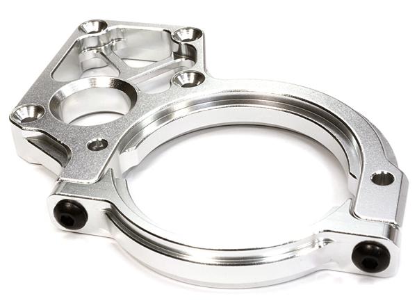 C26042SILVER Billet Machined Motor Mount for Axial 1/10 Yeti Rock Racer - Image 1