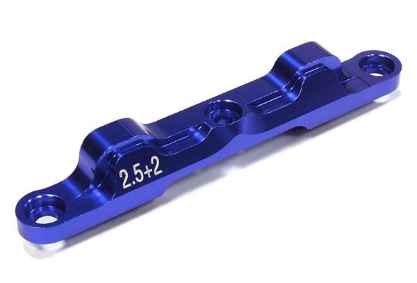 C26057BLUE Billet Machined 2.5+2 Rear Arm Mount for Associated RC10B5 - Image 1