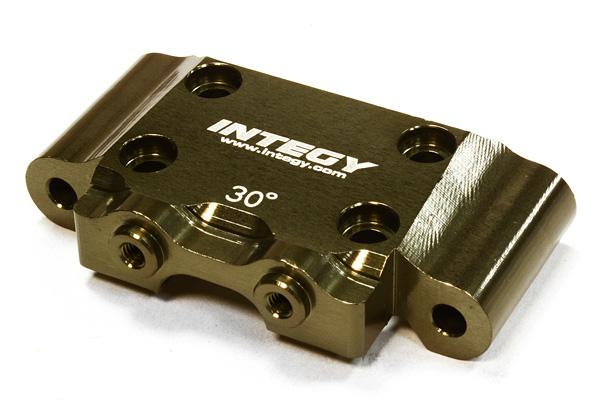 C26059GREY Billet Machined 30 Degree Front Bulkhead for Associated RC10B5 & B5M (ASC90003) - Image 1