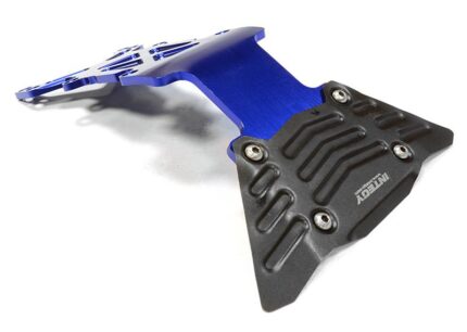 Billet Machined Rear Skid Plate for Traxxas 1/10 Scale E-Maxx Brushless - Blue