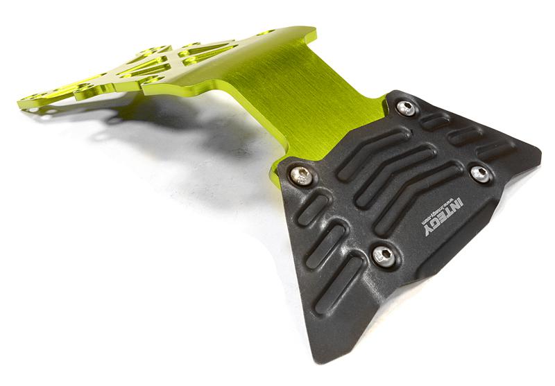 C26069GREEN Billet Machined Rear Skid Plate for Traxxas 1/10 Scale E-Maxx Brushless - Image 1