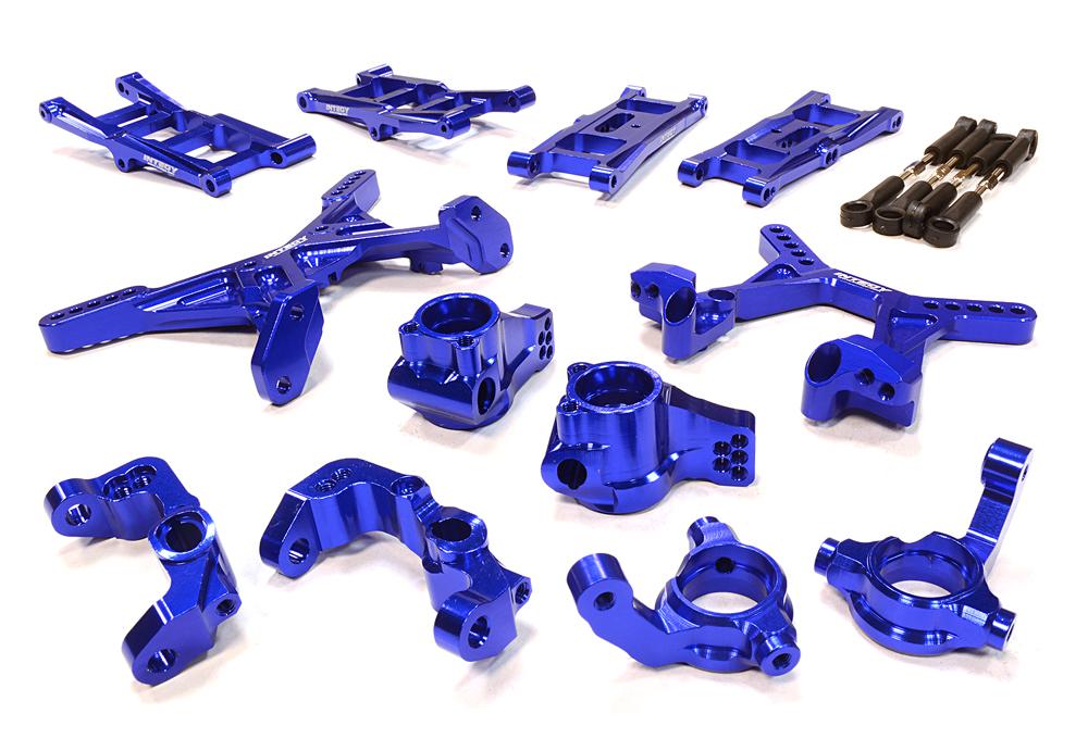 C26071BLUE Billet Machined Suspension Conversion Kit for Associated RC10B5 - Image 1