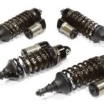 Adjustable Piggyback Shock Absorbers Grey for Traxxas Summit 1/10 4WD (Set of 4)