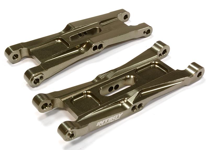 C26077GREY Billet Machined Front Suspension Arms for Associated RC10B5M (ASC90003) - Image 1