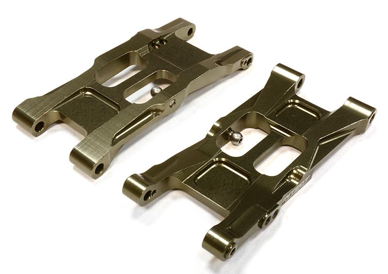 C26078GREY Billet Machined Rear Suspension Arms for Associated RC10B5M (ASC90003) - Image 1