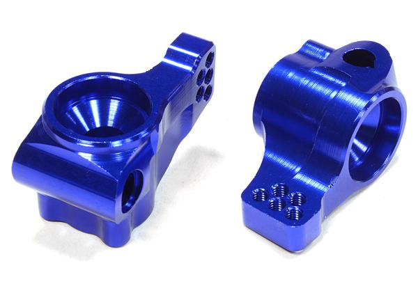 C26081BLUE Billet Machined Rear Hub Carriers for Associated RC10B5 & B5M (ASC90003) - Image 1