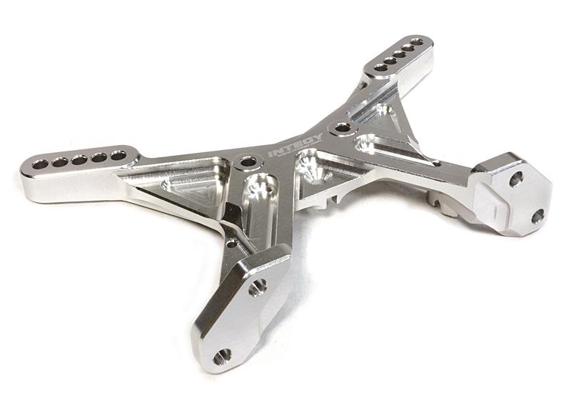 C26084SILVER Billet Machined Rear Shock Tower for Associated RC10B5 - Image 1