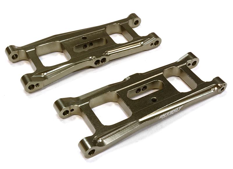 C26085GREY Billet Machined Front Suspension Arms for Associated RC10B5 - Image 1