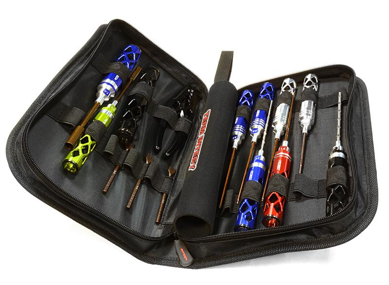 C26097 14-Piece Competition Tool Set with Carry Bag for 1/10 Scale Touring Cars - Image 1