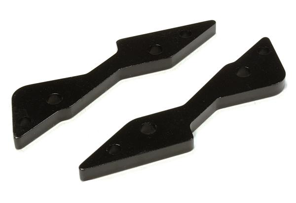C26101BLACK Billet Machined Rear Upper Shock Mount Plates for Axial 1/10 Yeti Rock Racer - Image 1