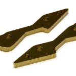 Billet Machined Rear Upper Shock Mount Plates for Axial 1/10 Yeti Rock Racer