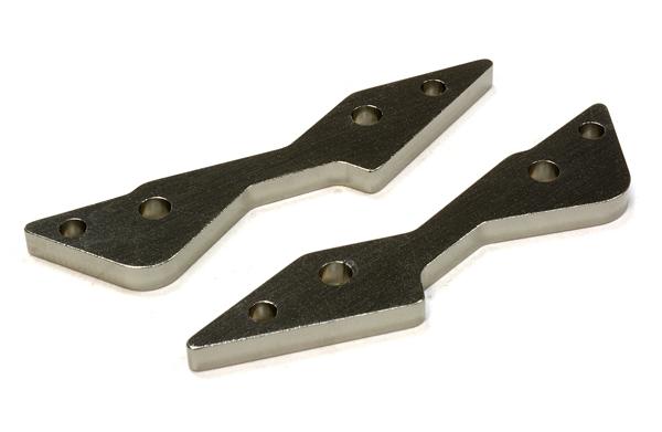 C26101GUN Billet Machined Rear Upper Shock Mount Plates for Axial 1/10 Yeti Rock Racer - Image 1