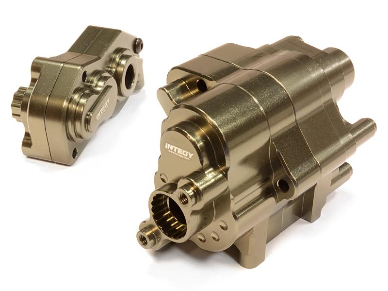 C26115GUN Billet Machined Gearbox Case Set for Axial 1/10 Yeti Rock Racer - Image 1