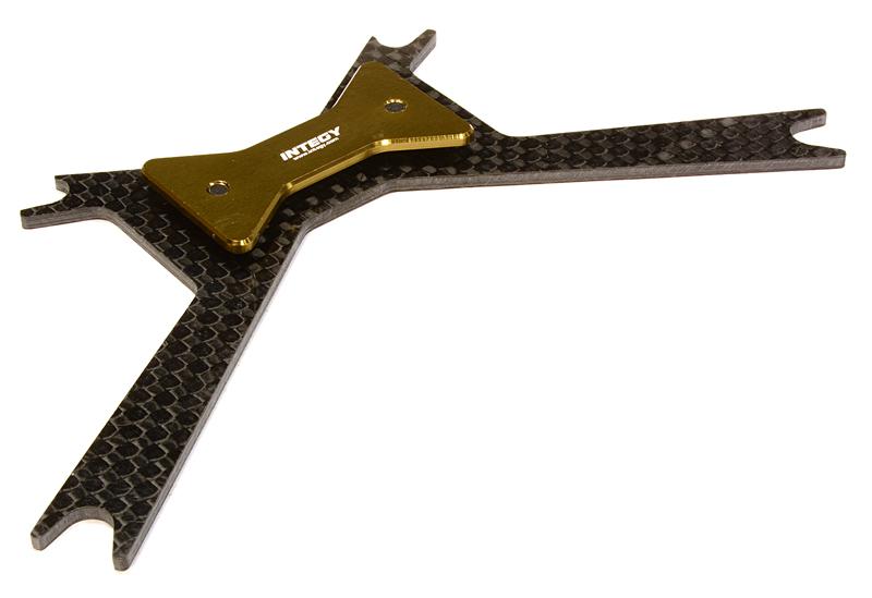 C26123BRONZE Billet Machined Battery Plate for Axial 1/10 Yeti Rock Racer - Image 1