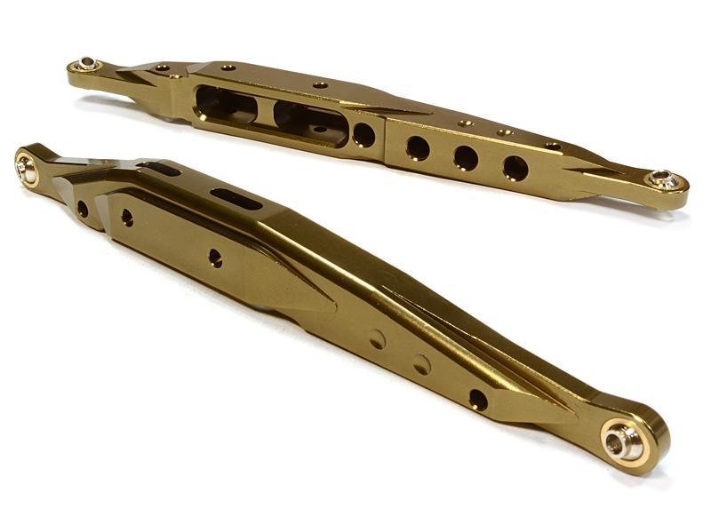 C26125BRONZE Billet Machined Rear Lower Suspension Linkages for Axial 1/10 Yeti Rock Racer - Image 1