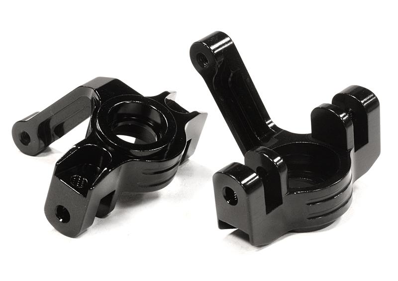 C26126BLACK Billet Machined Steering Blocks for Axial 1/10 Yeti Rock Racer - Image 1