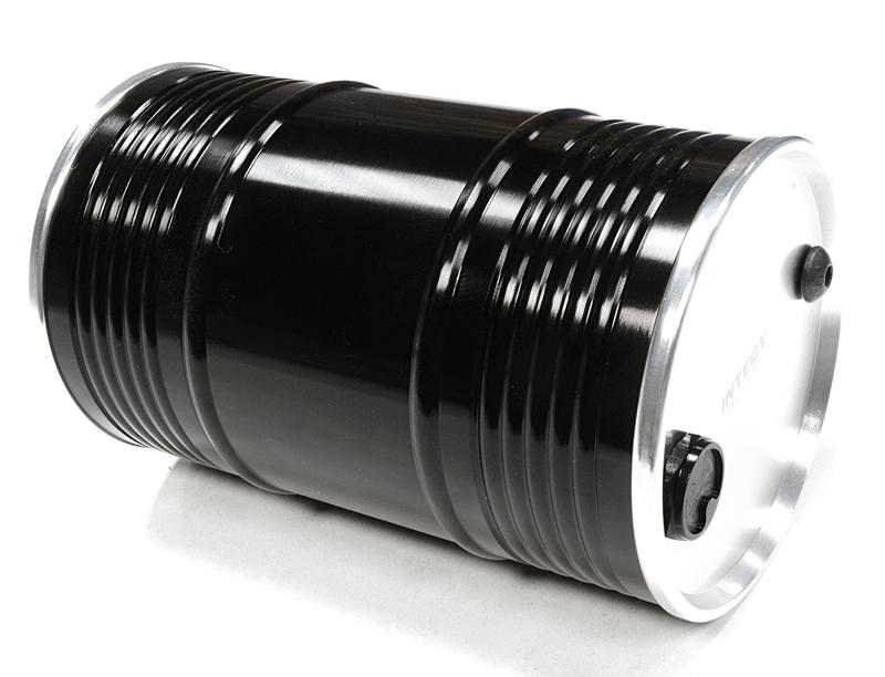 C26128BLACKSILVER Realistic Billet Machined 1/10 Scale 55 Gallon Drum / Container / Barrel - Image 1