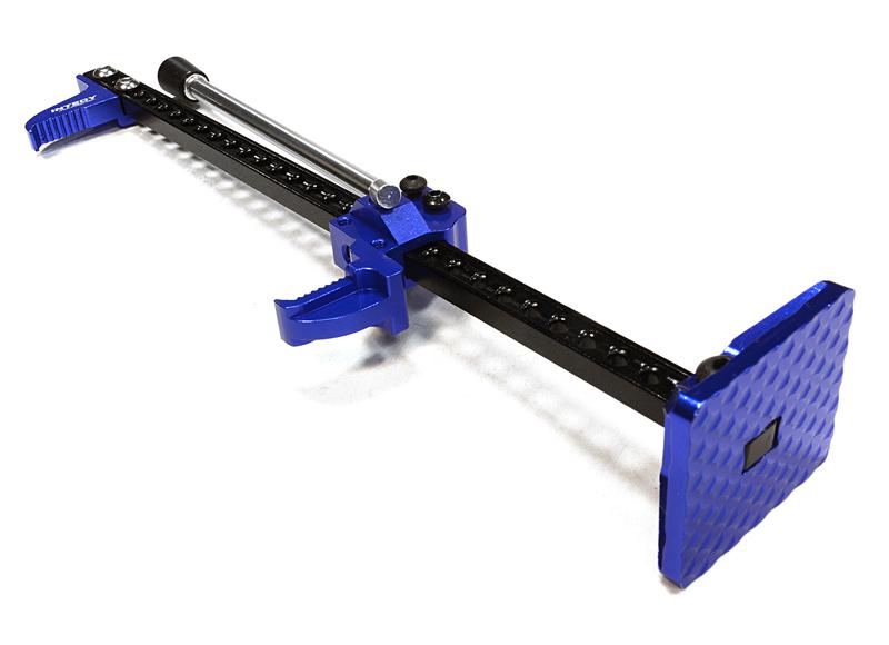 C26129BLUE Billet Machined T2 Realistic Scale Model Hi-Lift Jack Stand 1/10 Size - Image 1