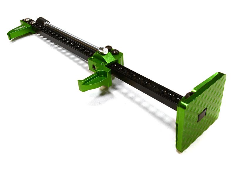 C26129GREEN Billet Machined T2 Realistic Scale Model Hi-Lift Jack Stand 1/10 Size - Image 1
