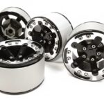 High Mass 2.2 Size Alloy XV5 Spoke Beadlock Wheel (4) for Scale Off-Road Crawler