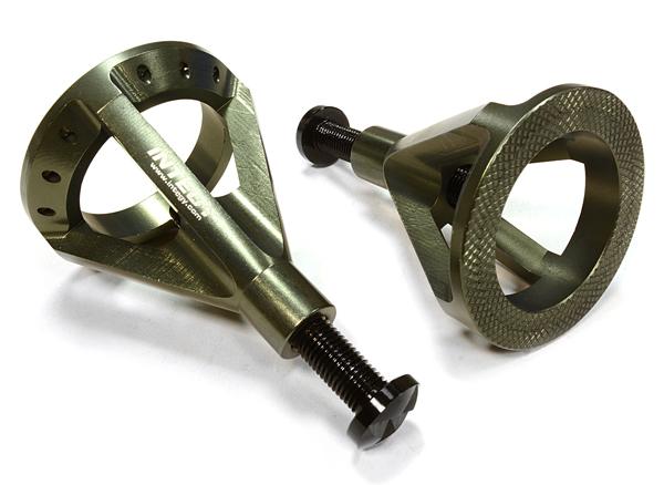 C26133GUN Realistic 59-105mm Model Jack Stands (2) for 1/10 & 1/8 Scale & Rock Crawler - Image 1