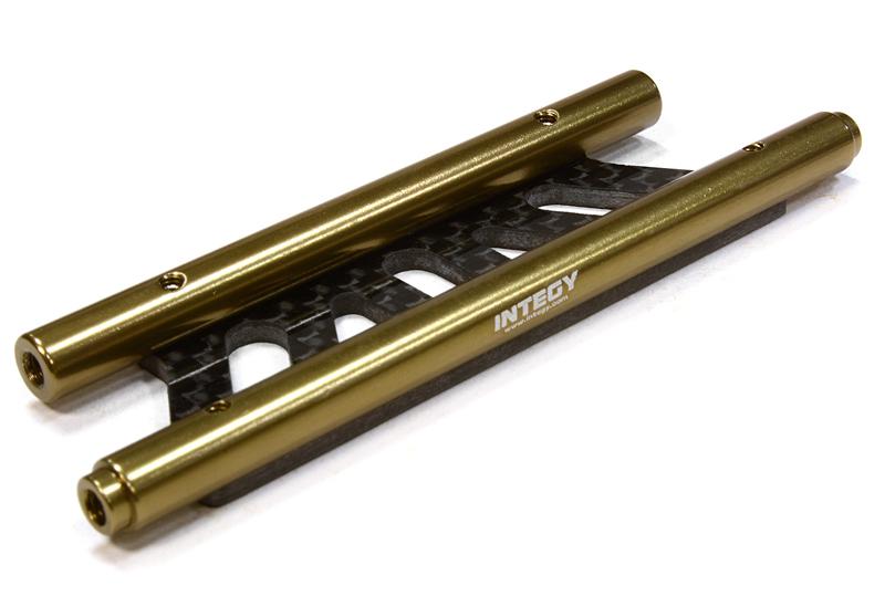 C26136BRONZE Machined Alloy+CF Rear Cage Stiffener for Axial 1/10 Yeti Rock Racer - Image 1