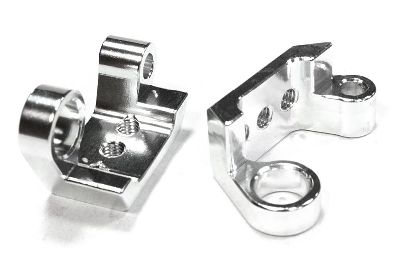 C26137SILVER Billet Machined Rear Sway Bar Mount for Axial 1/10 Yeti Rock Racer - Image 1
