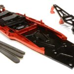 Billet Machined Complete LCG Chassis Conversion Kit for Traxxas 1/10 Slash 2WD
