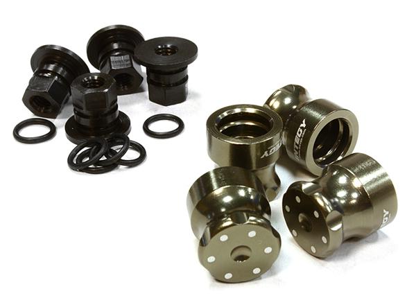 C26154GUN Realistic V2 Billet Machined M4 Size Wheel Nut for 1/10 Scale - Image 1