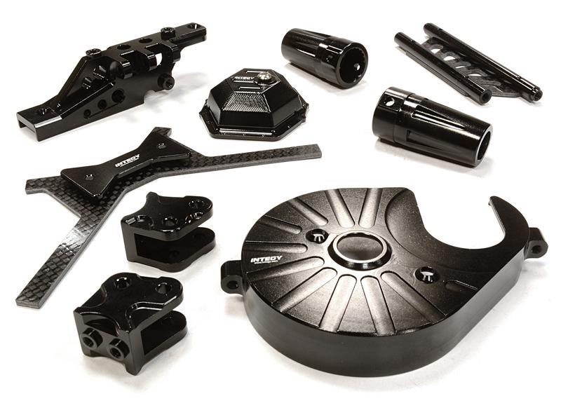 C26157BLACK Billet Machined Stage 3 Hop-Up Set for Axial 1/10 Yeti Rock Racer - Image 1