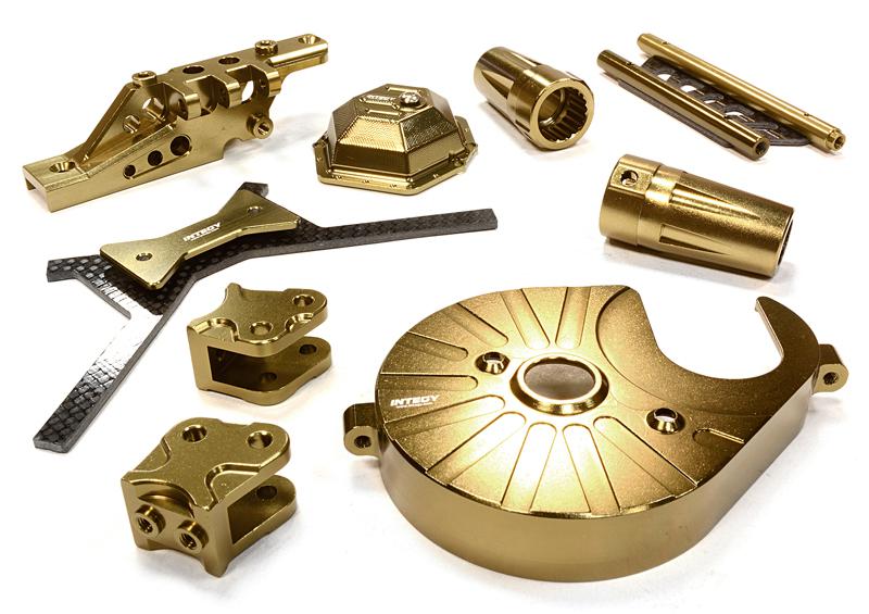 C26157BRONZE Billet Machined Stage 3 Hop-Up Set for Axial 1/10 Yeti Rock Racer - Image 1