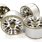 High Mass 2.2 Size Alloy Y14 Spoke Beadlock Wheel (4) for Scale Off-Road Crawler
