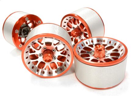 High Mass 2.2 Size Alloy Y14 Spoke Beadlock Wheel (4) for Scale Off-Road Crawler