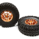 Billet Machined 5 Spoke DA 1.9 Wheel & Tire (2) for Scale Crawler (O.D.=113mm)