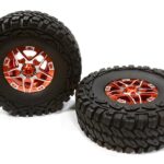 Billet Machined 5 Spoke DA 1.9 Wheel & Tire (2) for Scale Crawler (O.D.=113mm)