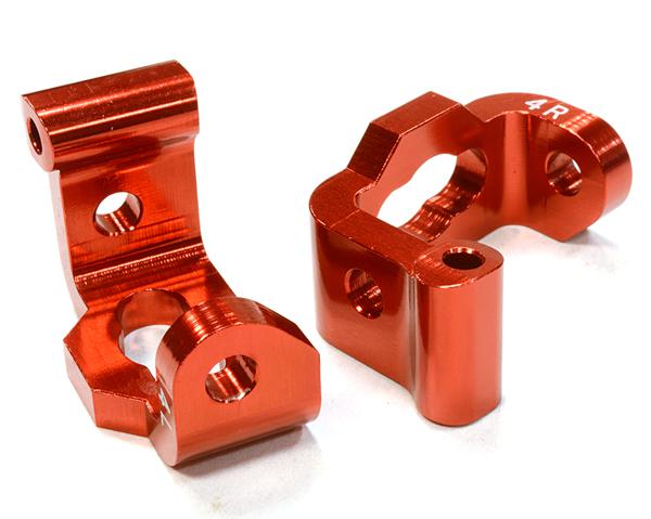 C26185RED Billet Machined 4 Degree Front Caster Block C-Hubs for HPI 1/10 Sprint 2 On-Road - Image 1
