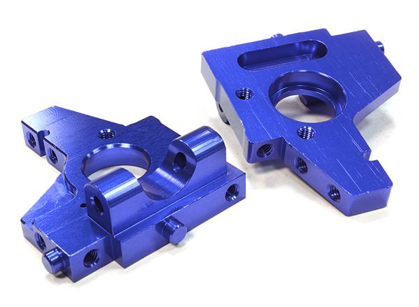 C26186BLUE Billet Machined Bulkhead Set for HPI 1/10 Sprint 2 On-Road - Image 1