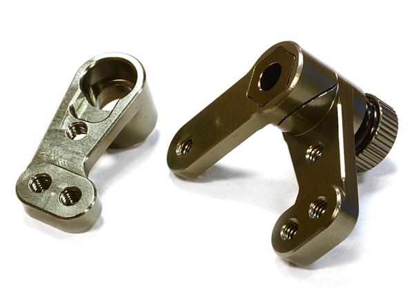 C26190GREY Billet Machined Steering Bellcrank Set for HPI 1/10 Sprint 2 On-Road - Image 1