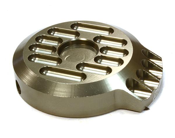 C26192GREY Billet Machined Motor Cover for Traxxas 1/10 Stampede 4X4 VXL (2-pole VXL Only) - Image 1