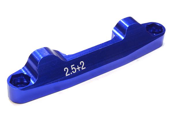 C26196BLUE Billet Machined 2.5+2 Rear Arm Mount for Associated RC10B5M Buggy (ASC90003) - Image 1